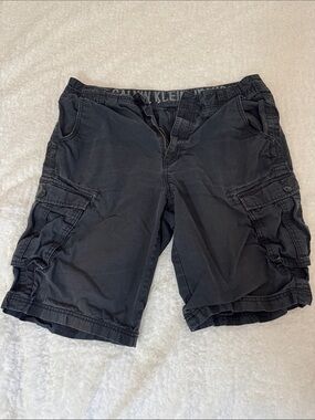 Calvin Klein Men's Dark Charcoal Cargo Shorts